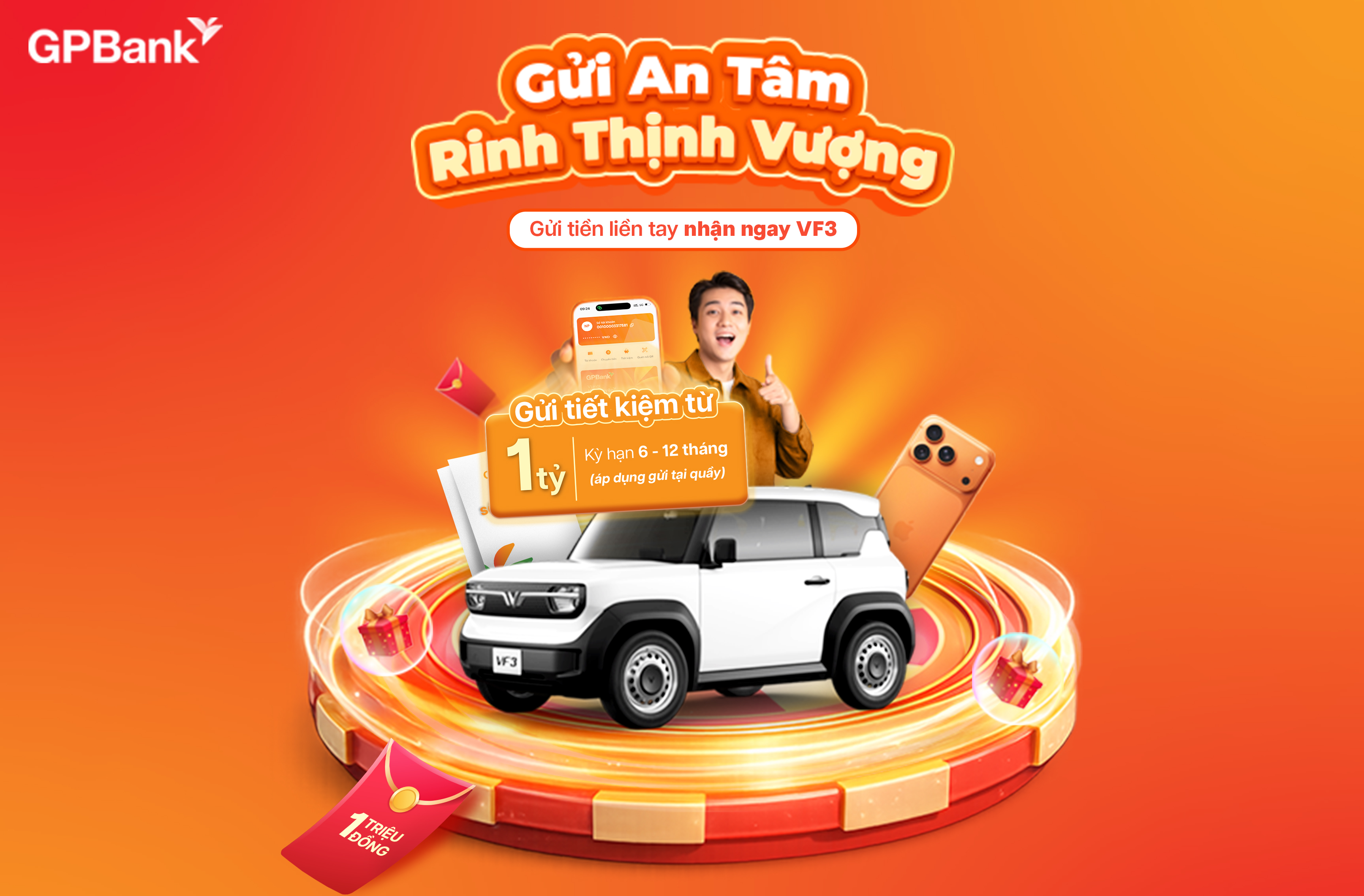 GPBank triển khai Chương trình khuyến mại "Gửi An Tâm - Rinh Thịnh Vượng" 